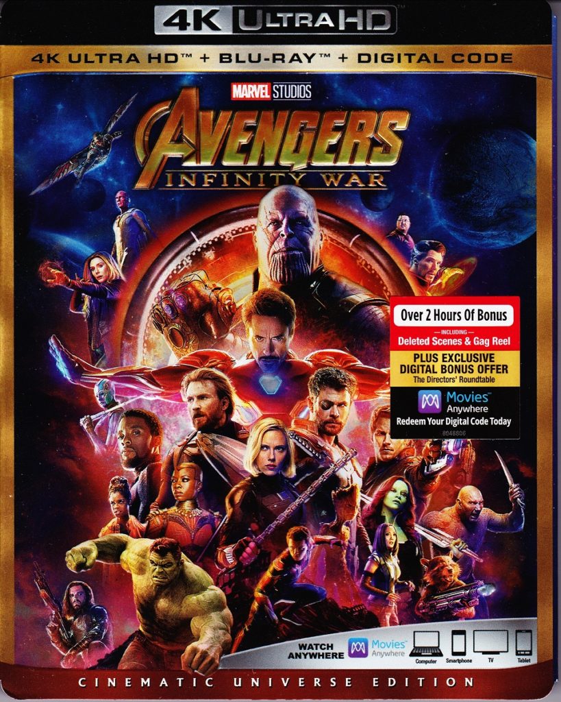 4K UHD/Blu-ray Review: AVENGERS: INFINITY WAR - No(R)eruns.net