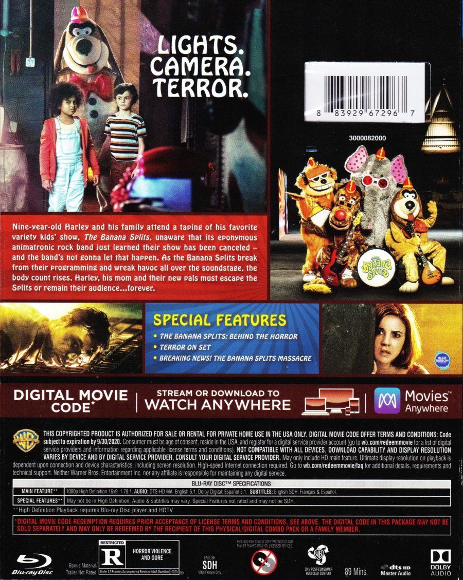 Blu Ray Review The Banana Splits Movie No R Eruns Net