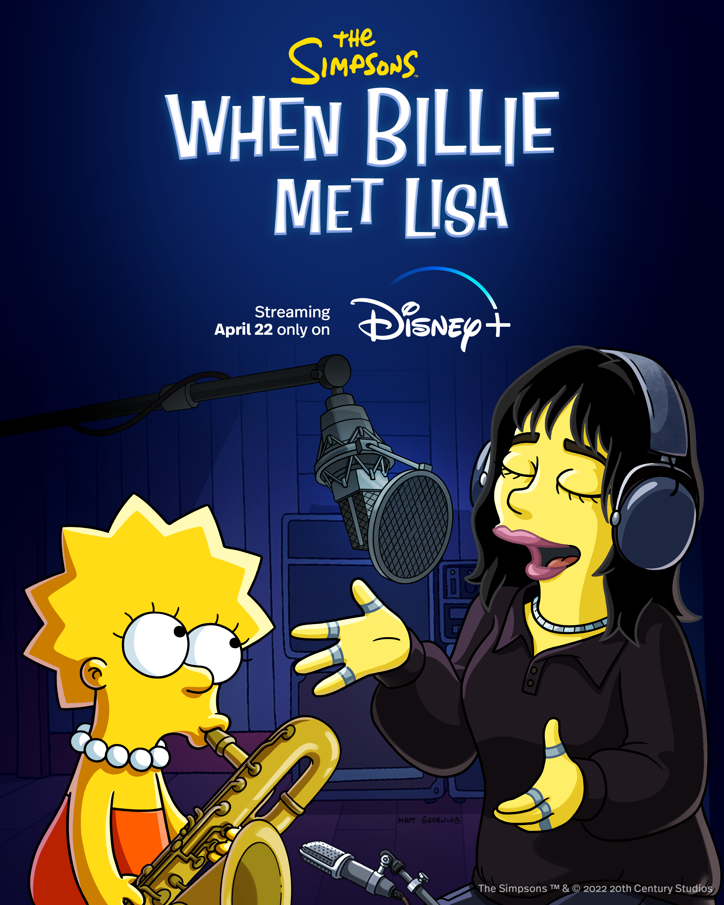 New THE SIMPSONS Short “When Billie Met Lisa” Starring Billie Eilish  Premieres April 22, Exclusively On Disney+ 