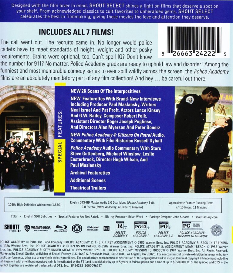 Blu Ray Review The Police Academy Collection No R Eruns Net