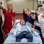 (L to R) Megan Mullally as Chief, Malin Akerman as Valerie Flame, Erinn Hayes as Lola Spratt, and Raven Alexis (guest star).  Photo by Darren Michaels.