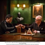 KSS_JB_D51_04712 - Eggsy (Taron Egerton) meets Arthur (Michael Caine), the head of the Kingsman spy agency.