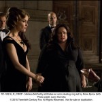 DF-10916_R_CROP - Melissa McCarthy infiltrates an arms dealing ring led by Rose Byrne (left).