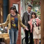 When an outrageously wealthy trust fund baby is cut off by his father, he and his wife move into her estranged sister's Reseda home, forcing the two siblings to reconnect, on BROKE, premiering later in the season on the CBS Television Network. Pictured: Pauley Perrette as Jackie, Jaime Camil as Javier, Natasha Leggero as Elizabeth. Photo: Sonja Flemming/CBS  ÃÂ©2019 CBS Broadcasting, Inc. All Rights Reserved