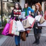 Kat (played by Laura Marano) out “shopping” with her cruel stepmother Deirdra (played by Johanna Newmarch) and evil step-sisters Joy (played by Lllian Doucet-Roche) and Grace (Chanelle Peloso).