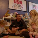IN DEEP WITH RYAN LOCHTE -- Pictured: (l-r) Caiden Lochte, Ryan Lochte, Kayla Rae Reid, Liv Rae Lochte -- (Photo by: NBCUniversal)