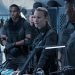 KEITH POWERS and YVONNE STRAHOVSKI stars in THE TOMORROW WAR - Image courtesy of Amazon Studios
