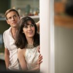 Joel Jackson as Detective James Steed, Geraldine Hakewill as Peregrine Fisher - Ms Fisher's Modern Murder Mysteries_Season 2 - Photo Credit: Jackson Finter/AcornTV-RS