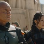 (L-R): Temura Morrison is Boba Fett and Ming-Na Wen is Fennec Shand in Lucasfilm's THE BOOK OF BOBA FETT, exclusively on Disney+. © 2021 Lucasfilm Ltd. & ™. All Rights Reserved.