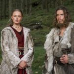Vikings: Valhalla. (L to R) Frida Gustavsson as Freydis, Sam Corlett as Leif in episode 101 of Vikings: Valhalla. Cr. Bernard Walsh/Netflix © 2021
