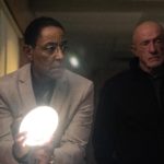 Giancarlo Esposito as Gus Fring, Jonathan Banks as Mike Ehrmantraut - Better Call Saul _ Season 6 - Photo Credit: Greg Lewis/AMC/Sony Pictures Television