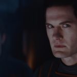 (L-R): Officer #3 (Alex Austin) and Syril Karn (Kyle Soller) in Lucasfilm's ANDOR, exclusively on Disney+. ©2022 Lucasfilm Ltd. & TM. All Rights Reserved.