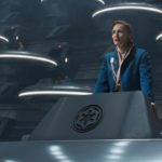 Mon Mothma (Genevieve O'Reilly) in Lucasfilm's ANDOR, exclusively on Disney+. ©2022 Lucasfilm Ltd. & TM. All Rights Reserved.