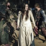 (Center) Sophie Lowe as Katherine in the action film, MEDIEVAL, The Avenue release. Photo courtesy of The Avenue.