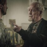 (L-R) Matthew Goode as King Sigismund and Michael Caine as Lord Boresh in the action film, MEDIEVAL, The Avenue release. Photo courtesy of The Avenue.