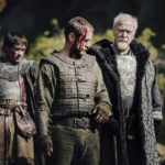 (Center) Ben Foster as Jan Žižka, Michael Caine as Lord Boresh in the action film, MEDIEVAL, The Avenue release. Photo courtesy of The Avenue.