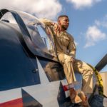 BTS of Jonathan Majors as Jesse Brown on the set of DEVOTION streaming on Paramount + beginning January 8, 2023. CREDIT: Eli Adé/Sony Pictures/Paramount +