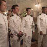 (L-R) Glen Powell, Daren Kagasoff, Joe Jonas, Jonathan Majors and Spencer Neville star in DEVOTION  stream/ing on Paramount + beginning January 8, 2023.    CREDIT: Eli Adé/Sony Pictures/Paramount +