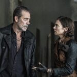 Jeffrey Dean Morgan as Negan, Lauren Cohan as Maggie Rhee - The Walking Dead: Dead City _ Season 1 - Photo Credit: Peter Kramer/AMC