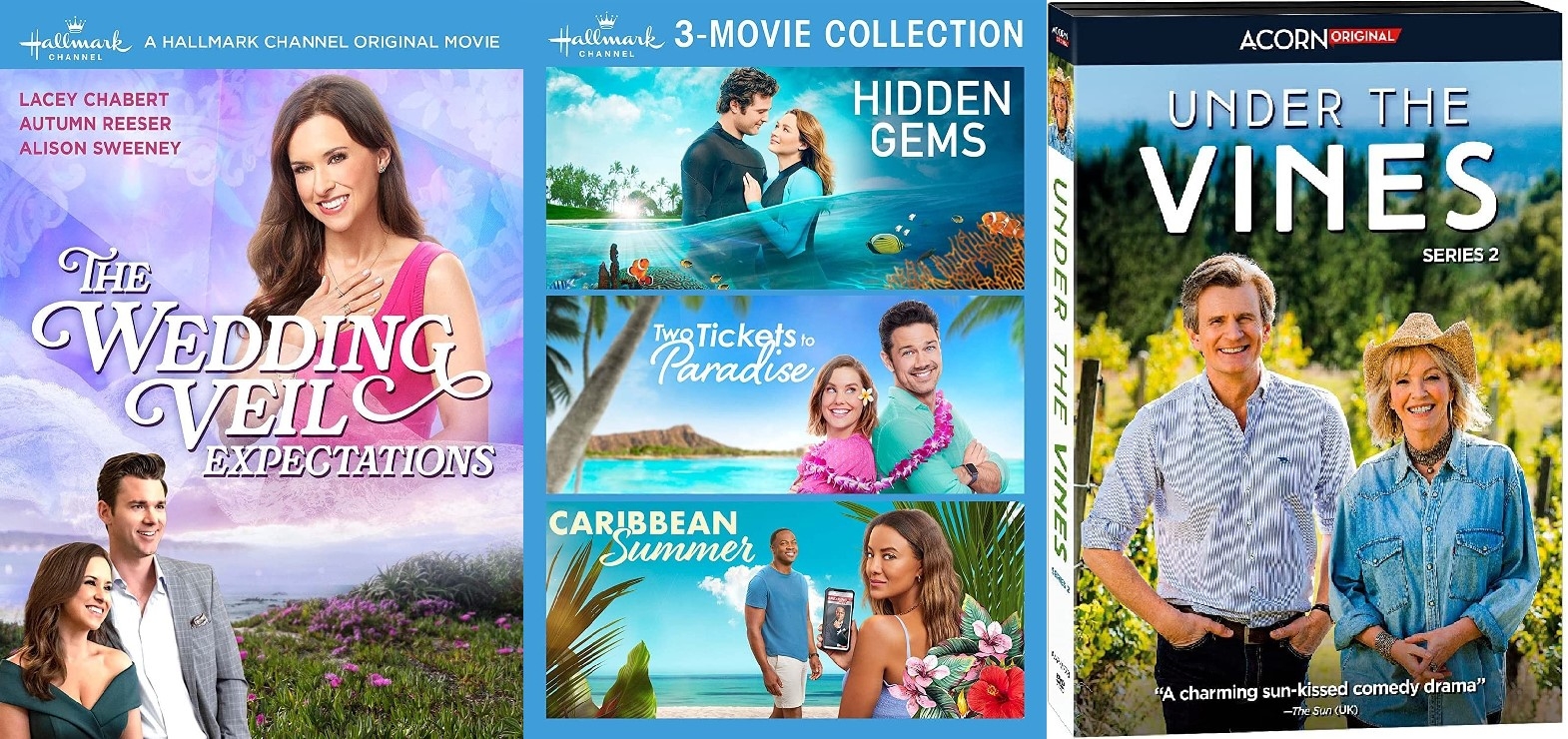 HIDDEN GEMS + TWO TICKETS TO PARADISE + CARIBBEAN SUMMER New DVD