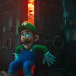 Luigi (voiced by Charlie Day) in The Super Mario Bros. Movie, from Nintendo and Illumination.