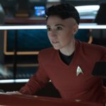 Melissa Navia as Ortegas in the season 2 trailer of Star Trek: Strange New Worlds, streaming on Paramount+, 2023. Photo Cr: Michael Gibson/Paramount+