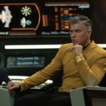 Anson Mount as Pike in the trailer of Star Trek: Strange New Worlds, streaming on Paramount+, 2023. Photo Cr: Michael Gibson/Paramount+