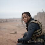 Zoe Saldana as Joe in Special Ops: Lioness Season 1 streaming on Paramount+, 2023. Photo Credit: Lynsey Addario/Paramount+