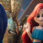 (from left) Ruby Gillman (Lana Condor, back to camera) and Chelsea (Annie Murphy) in DreamWorks Animation’s Ruby Gillman Teenage Kraken, directed by Kirk DiMicco.