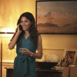 Sarah Shahi as Zahra Bankston in Prime Video’s Red, White & Royal Blue.