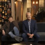 L-R: Jack Cutmore-Scott as Freddy Crane and Kelsey Grammer as Frasier Crane in Frasier, streaming on Paramount+, 2023. Photo credit: Pamela Littky/Paramount+    TM & © 2023 CBS Studios Inc. Frasier and related marks and logos are trademarks of CBS Studios Inc. All Rights Reserved.