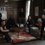 (L-R) Shannon Kook, Gianni Capaldi, Kevin Grevioux, Ryan Tarran, Marie Avgeropoulos and Alain Moussi in Kevin Grevioux's KING OF KILLERS (Photo Credit: Lionsgate)