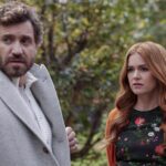 WOLF LIKE ME --Episode 204-- Pictured: (l-r) Édgar Ramírez as Anton, Isla Fisher as Mary -- (Photo by: Narelle Portanier/Peacock)