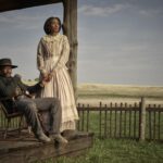 David Oyelewo as Bass Reeves and Lauren Banks as Jennie Reeves in Lawmen: Bass Reeves streaming on Paramount+, 2023. Photo Credit: Kwaku Alston/Paramount+