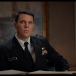 Jake Lacy as Lieutenant Stephen Maryk in The Caine Mutiny Court-Martial, streaming on Paramount+ with SHOWTIME, 2023. Photo Credit: Paramount Pictures/Paramount+ with SHOWTIME. © 2023 Order in the Friedkin Court, LLC