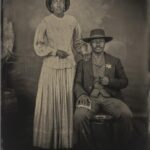 Lauren E. Banks as Jennie Reeves and David Oyelewo as Bass Reeves in Lawmen: Bass Reeves streaming on Paramount+, 2023. Photo Credit: Sarah Coulter/Paramount+