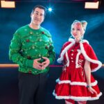 LEGO MASTERS: CELEBRITY HOLIDAY BRICKTACULAR:  L-R: Special guest Rob Riggle and returning contestant Krystle Starr. The holiday-themed event special LEGO MASTERS: CELEBRITY HOLIDAY BRICKTACULAR will air Monday, Dec. 18 (8:00-10:00 PM ET/PT) and Tuesday, Dec. 19 (8:00-10:00 PM ET/PT) on FOX.  ©2023 FOX MEDIA LLC. CR: Tom Griscom/FOX