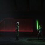 (L-R): Grand Inquisitor and Barriss Offee in a scene from 