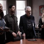 L-R: Aisha Tyler as Dr. Tara Lewis, Adam Rodriguez as Luke Alvez, Joe Mantegna as David Rossi and  A.J. Cook as Jennifer ‘JJ’ Jareau in Criminal Minds: Evolution, episode 1, season 17 streaming on Paramount+, 2024. Photo Credit: Michael Yarish /Paramount+