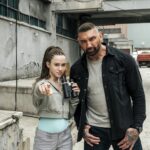 Chloe Coleman and Dave Bautista on the set of My Spy The Eternal City Photo: GRAHAM BARTHOLOMEW © AMAZON CONTENT SERVICES LLC