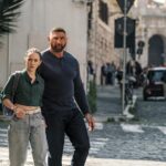 Chloe Coleman as Sophie and Dave Bautista as JJ on the set of My Spy The Eternal City Photo: GRAHAM BARTHOLOMEW © AMAZON CONTENT SERVICES LLC