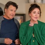 Ted McGinley and Christa Miller star in “Shrinking” season two, premiering October 16, 2024 on Apple TV+.