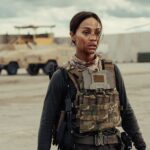 Zoe Saldana as Joe in Lioness, episode 2, season 2, streaming on Paramount+, 2024. Photo Credit: Ryan Green/Paramount+