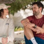 l-r:  Nat Tanner played by Carice Van Houten and Adam played by Jack Whitehall