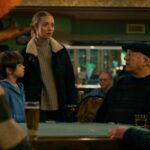 LONG BRIGHT RIVER -- 'Mother Wolf' Episode 103 -- Pictured: (l-r) Callum Vinson as Thomas, Amanda Seyfried as Mickey, John Doman as Gee -- (Photo by: David Holloway/PEACOCK)