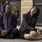 Raphael (Yanic Truesdale) and Genevíeve (Charlotte Gainsbourg) in ÉTOILE  Photo: PHILIPPE ANTONELLO © AMAZON CONTENT SERVICES LLC