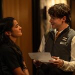 L-R: Emilia Suárez as Elsa Rivera and Jack Alcott as Harrison Morgan in Dexter: Resurrection, episode 1, season 1, streaming on Paramount+ with SHOWTIME, 2025. Photo Credit: Zach Dilgard/Paramount+ with SHOWTIME.