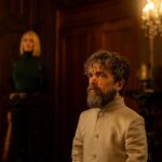 L-R: Uma Thurman as Charley and Peter Dinklage as Leon Prater in Dexter: Resurrection, episode 4, season 1, streaming on Paramount+ with SHOWTIME, 2025. Photo Credit: Zach Dilgard/Paramount+ with SHOWTIME.
