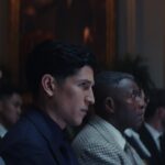 (L-R) Captain America/Sam Wilson (Anthony Mackie), Joaquin Torres/The Falcon (Danny Ramirez) and Isaiah Bradley (Carl Lumbly) in Marvel Studios' CAPTAIN AMERICA: BRAVE NEW WORLD. Photo courtesy of Marvel Studios. © 2024 MARVEL.