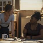 Maggie Q (Renée Ballard) and Courtney Taylor (Zamira Parker) in BALLARD. Adam Rose/Prime Video